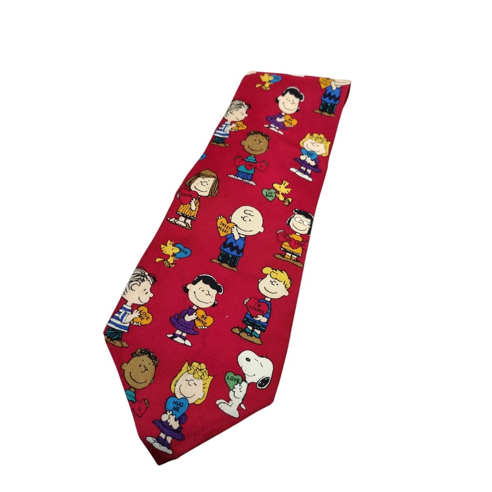 Vintage Peanuts mens‎ tie Valentines Charlie Brown